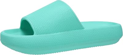 Evshine Pillow Sandals Slides for Women Men Squishy Platform Shower Shoes