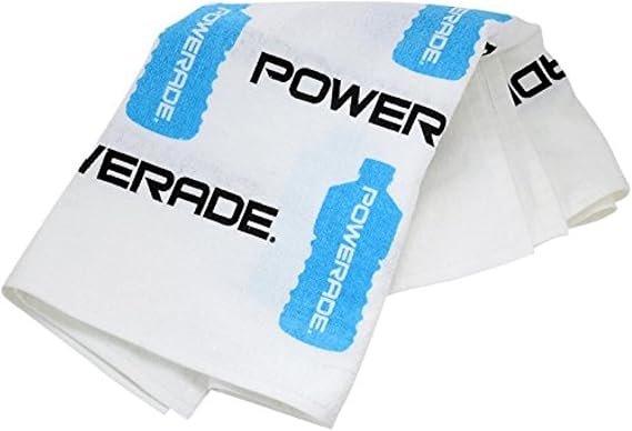 Powerade Large Towel, Blue and White, 22 x 42
