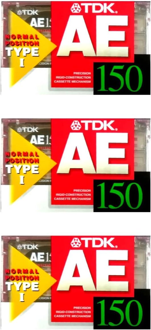TDK audio cassette tape 150 minutes 3 pieces AE-150X3F
