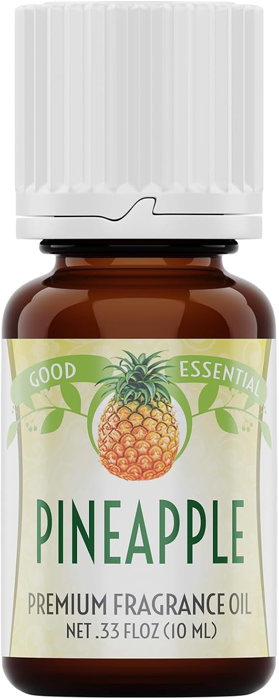 Good Essential Professional Pineapple Fragrance Oil 10ml for Diffuser, Candles, Soaps, Lotions, Perfume 0.33 fl oz