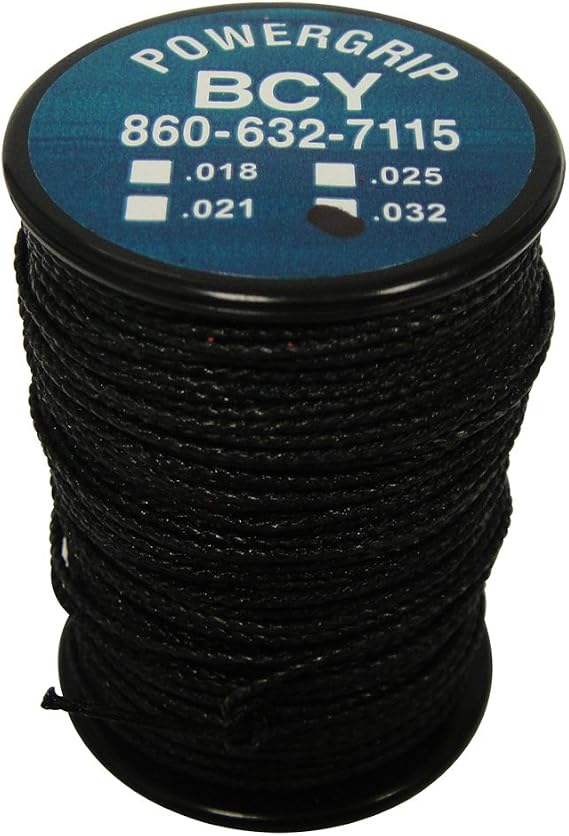 BCY Power Grip Serving Black .032 40 yds.
