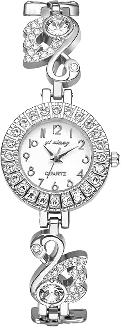 OIDEA Women's Bracelet Watches: Elegant Full Rhinestone Diamond Little Swan Strap Quartz Watch Dress Wristwatches