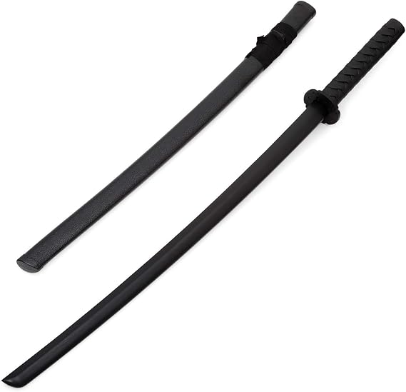 Martial Arts Black Polypropylene Bokken With Scabbard