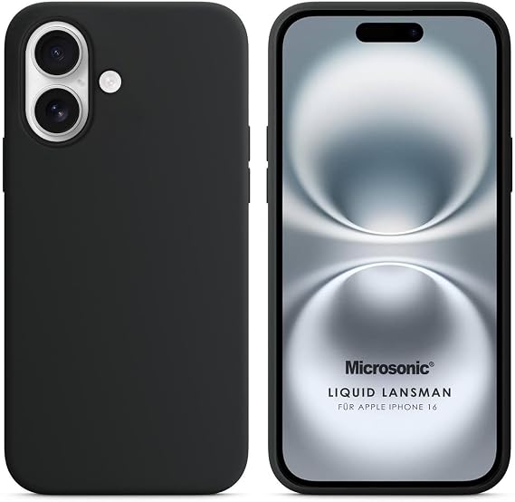 Microsonic Case for Apple iPhone 17 Liquid Launch Silicone Black [Case Compatible with iPhone 17 - Black]