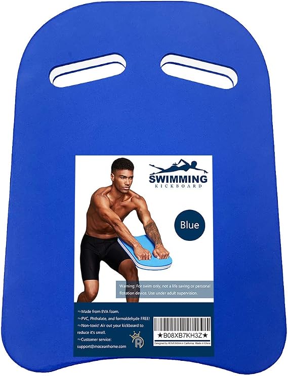 Kickboards Swimming, Swim Training Aid Kick Board for Adults and Kids, U Design Pool Floats with Integrated Hole Handle, EVA Foam