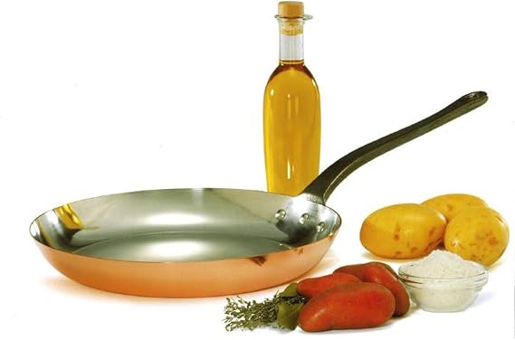 Baumalu Frying Pan, Solid Copper, 24cm
