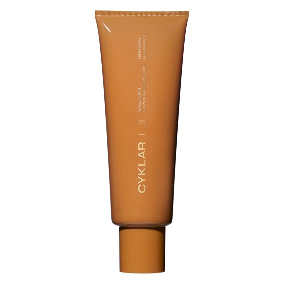 CYKLAR Hydrating Body Cream, 48-Hr Moisture & Non-Greasy - Vanilla Verve | Niacinamide, Squalane & Banana Flower for Smoother Skin , Fast-Absorbing Formula, Moisturizing & Nourishing, 8 oz Tube