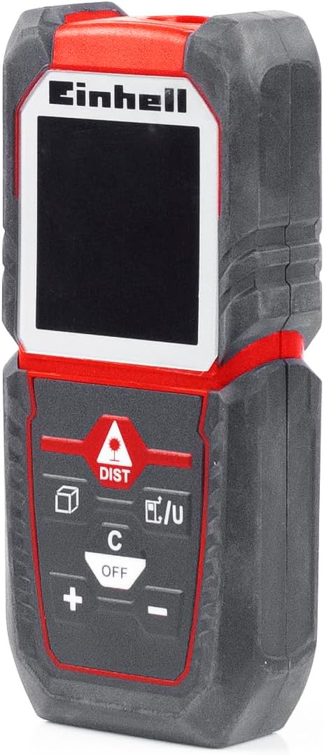 Einhell Lazer Ölçü Aleti TC-LD 50 50 m’ye kadar, ön, arka kenar veya dayanak plakası referanslı ölçüm, Pisagor ve nokta işaretleme fonksiyonu - 2270080
