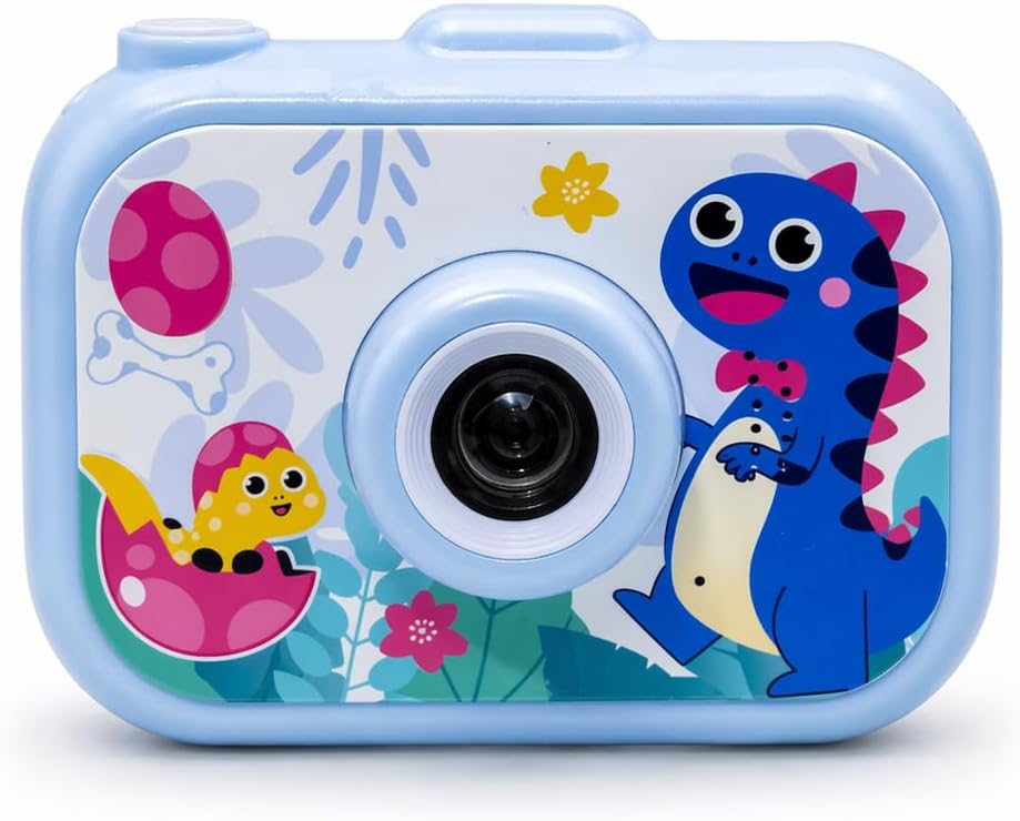 Çocuklar İçin Dijital Kamera Mini Pembe Unicorn Tasarım, Fotoğraf ve Video Çekimi, Taşınabilir Oyuncak Kamera, Hediyelik Çocuk Fotoğraf Makinesi (Mavi)