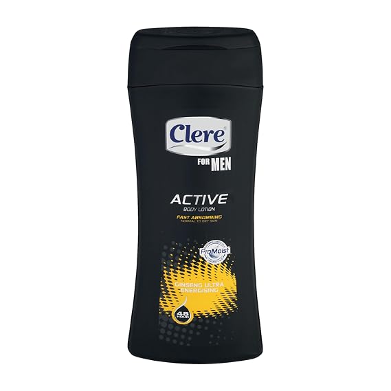 CLERE For Men Active Body Lotion - Gingseng Ultra Energising - 400mL