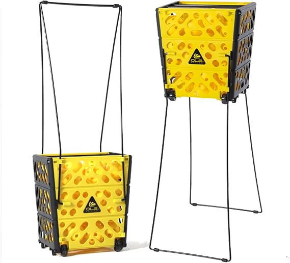Pickleball Hopper with Wheels, 40-Ball Rolling Collector