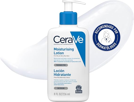 CeraVe, Moisturizing Lotion, Dry and Very Dry Body Skin, 8 fl oz