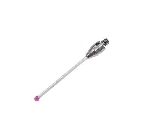 CMM Touch Probe Stylus 3mm Ruby Ball Tips M4 Thread Ceramic Stem 50mm Long