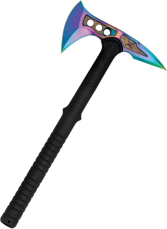 M48 Rainbow Tactical Tomahawk with Nylon Blade Cover - Cast Stainless