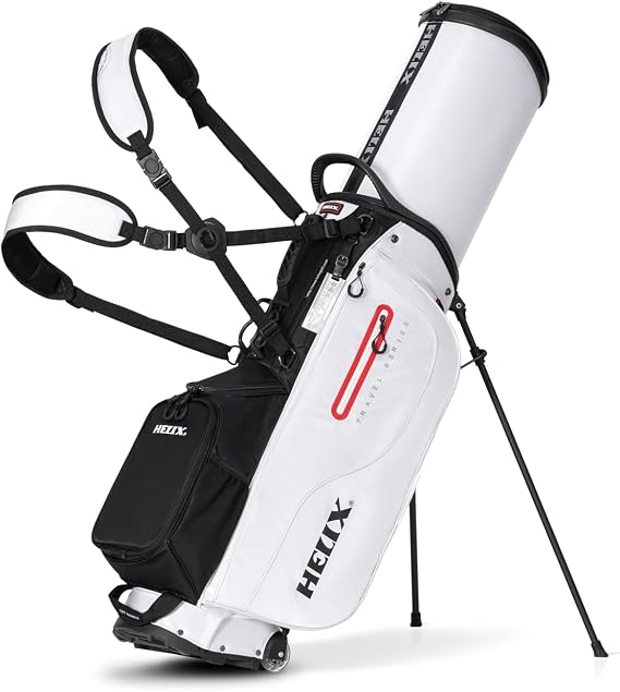 HELIX Golf Stand Bag with Wheels for Travel & Daily Play