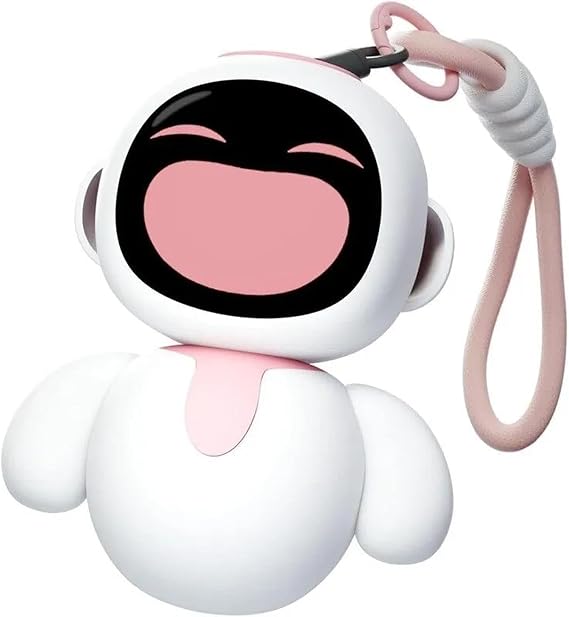Eiliko Smart AI Robot Pendant Voice Interaction | Mini Pet Companion | Mini Pet Companion with LED Expression Display, Portable Keychain Charm Gift