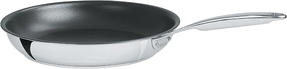 CRISTEL Castel'Pro Multiply Collection Stainless Steel 10'' Non-Stick Fry Pan