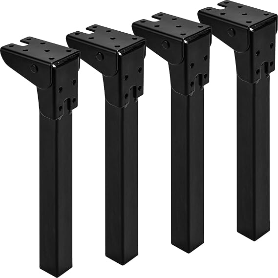 12 Inch / 30cm Folding Table Legs Metal Hairpin Furniture Feet Set, 4 PCS Foldable Laptop Table Legs Coffee Table Legs DIY Replacement Legs for Living Room Table,Bed Table,Picnic Table