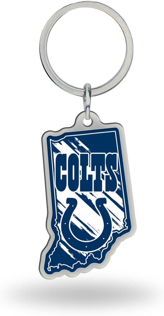 Rico Industries NFL unisex-adult State Shape Keychain