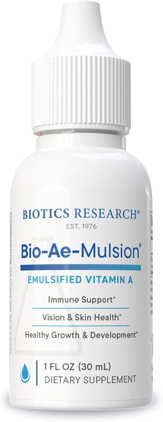 BIOTICS RESEARCH Bio Ae Mulsion, Emulsified Liquid Vitamin A 2000IU, 1 FL