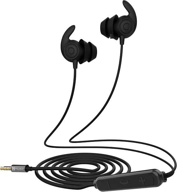 Hmusic 3.5mm Wired Sleep Earbuds, 2g Lightweight Earphones for Side Sleeper