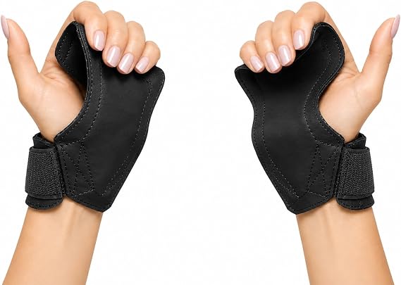 Gripad PRO Weight Lifting Gloves | Heavy Duty Straps | Alternative Power Lifting Hooks | Best for Deadlifts | Adjustable Neoprene Padded Wrist Wraps Support Bodybuilding
