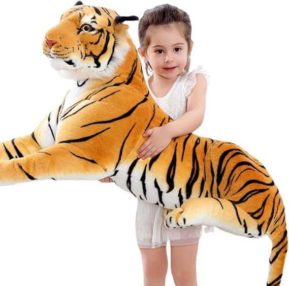 XIYUAN Tiger Plush Toys,Plush Pillow Stuffed Toy Stuffed Pillow, Used for Home Decoration Gifts, Childrens PillowStuffed Animal Toy (23.6 inches / 60 cm)