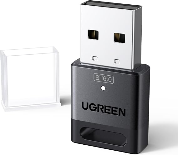 UGREEN Bluetooth 6.0 Adapter, USB Bluetooth Dongle for Windows 11/10/8.1 | EDR & BLE Modes, Long Range, Plug & Play, Mini-Sized,Long Range, for Controller, Headphone, Keyboard, Mouse etc