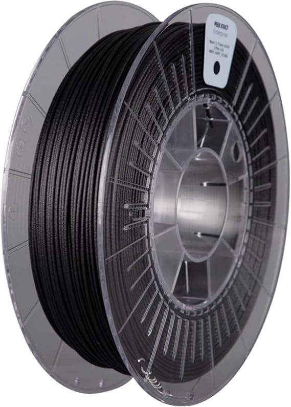 PEEK GF10 Filament 1.75mm 3D Printer Filament Glass Fiber Filled Polyetheretherketone 500g Spool (Black)
