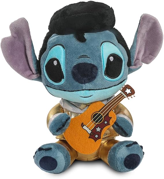 Disney Lilo and Stitch - Collectible Gold Suit Elvis Stitch 8 Inch Stuffed Plush Phunny Figure, by Kidrobot