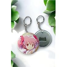 Büyük Boy Puella Magi Madoka Magica Anime Buton Açacaklı Rozet Anahtarlık 58 Mm, 87465468746