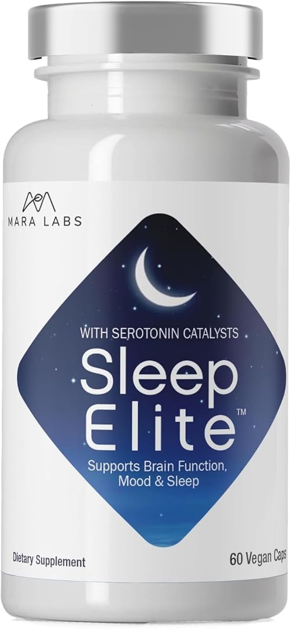 BrocElite Mara Labs SleepElite Serotonin Catalysts | 30 Servings | Supports Brain Function, Mood, and Sleep