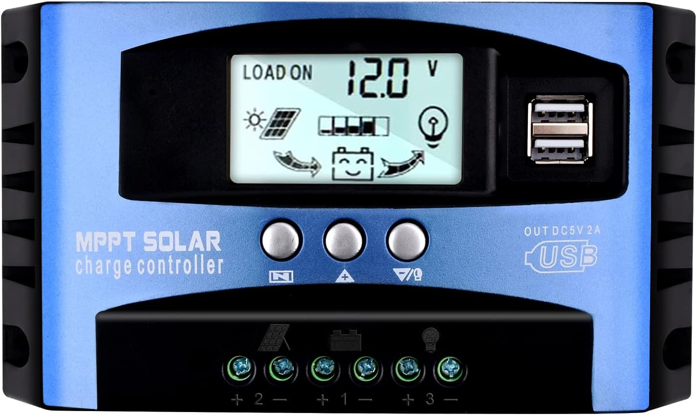 Diymore 100A Solar Charge Controller,12V24V Auto Focus Tracking Solar Panel Charge ControllerMPPT  PWM,Solar Panel Battery Regulator