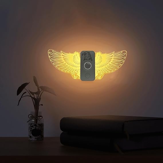 LED Night Lights with Motion Sensor - Dimmable, Magnetic Rechargeable, Auto on/Off, 3 Lighting Modes, for Walls, Bathrooms, Stairs, Kids' Bedrooms, Indoor/Outdoor (Warm White)