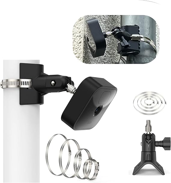 [1 Pack] Blink Outdoor Camera Pole Mount Compatible with Blink Outdoor Camera 4 (4th Gen)/3 (3rd Gen),Outdoor Cameras 2K +,XT2, Mini & Other Cameras