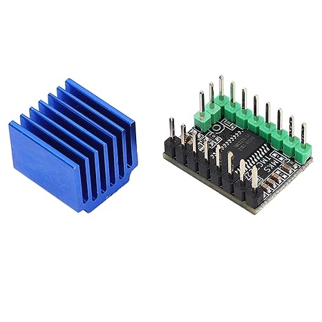 Stepper Motor Driver, TMC2226 256 Microstep Low Noise, Printer Motor Drive Module with Heatsink 3D Printer Accessory for Motor Speed Controllers