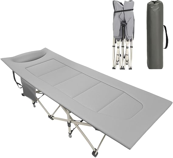 Camping Bed Folding Guest Bed up to 260 kg for 190 x 68 x 40 cm Made of Oxford Fabric and Robust Steel Tube Indoor Outdoor and Garden