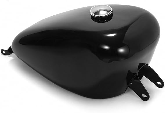 TOFR 4.2 Gallon Gas Fuel Tank 16L w/ Cap for Harley Sportster 2007-2022 | Large-Capacity Fuel Tank Compatible with XL 883 1200 Iron XL1200X Forty Eight Black