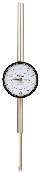 Mitutoyo Dial Indicator,0 to 2 in,0-100 2424A-19-1 Each | #4-48 UNF Thread, 0.375" Stem Dia., Lug Back, 0.001" Graduation, +/-0.003" Accuracy