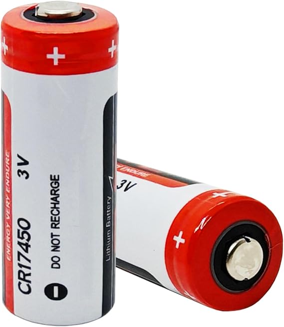 2 Pack CR17450 Lithium Battery 2400mAh 3V Replacement PLC Industrial Control Battery