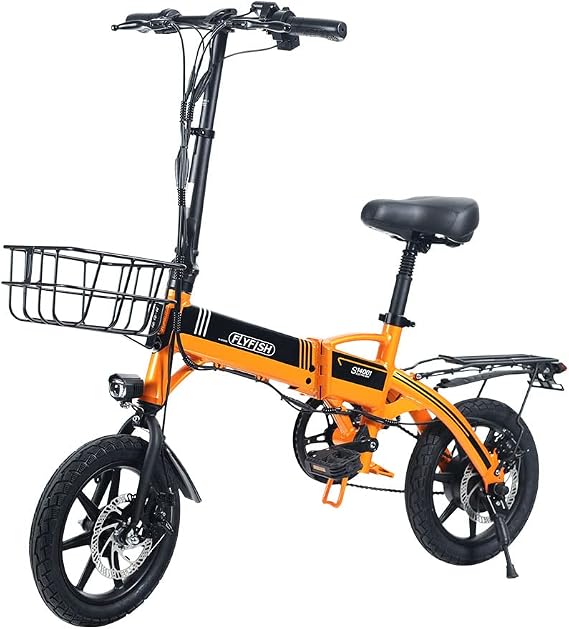 Folding Bicycle, Lightweight Bicycle, 14 Inch, Electric Assisted Bicycle, Mini Velo, Foldable, Switchable Bicycle, Small Vehicle, Pedal Driving, Assisted Driving, 36 v8ah, 250 W Stable Motor, LCD