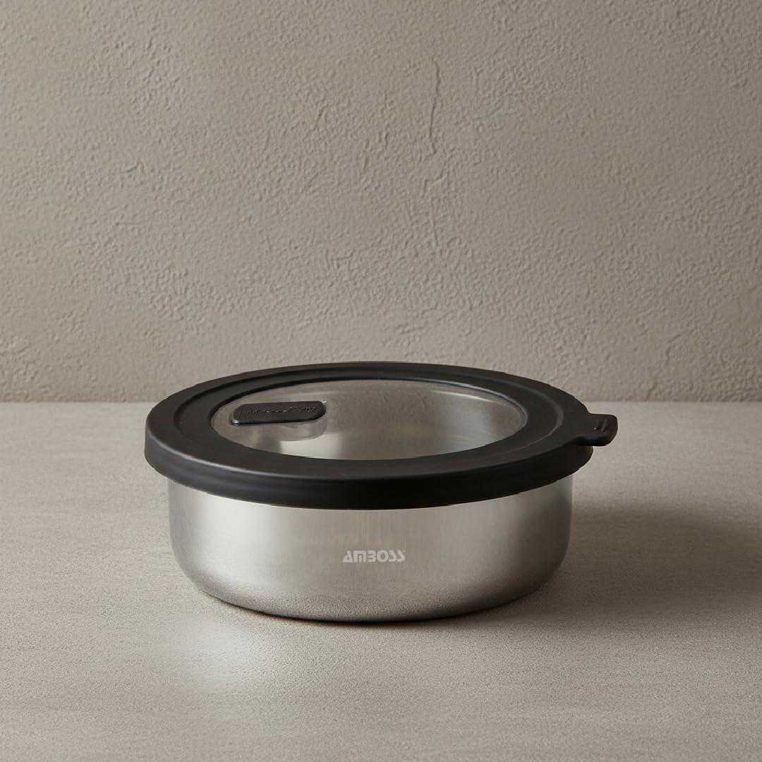 Nova 2 Parça Paslanmaz Çelik Saklama Kabı 16 cm