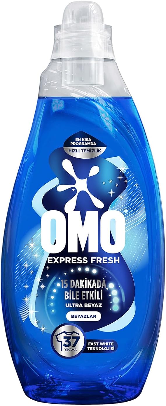 OMO Express Fresh Ultra Beyaz Sıvı Çamaşır Deterjanı 1480 ml