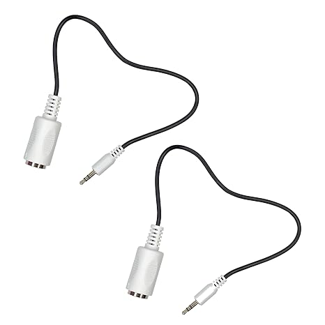 (2 Pack of Type-B MIDI to 3.5mm Adapter 13" Inch Cables in White