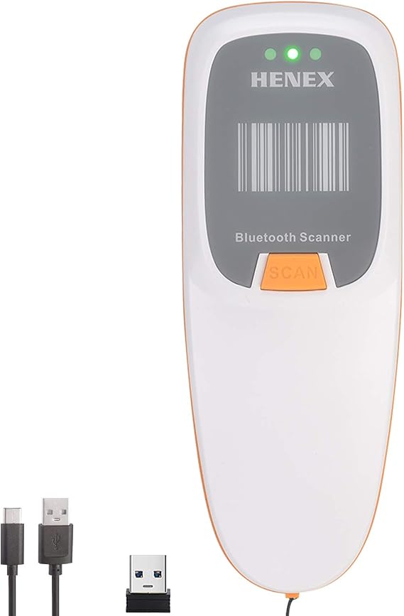 2.4G Wireless Barcode Scanner Compatible Bluetooth 3-in-1 Small Portable USB 1D 2D Bar Code Scanner Mini Wired Barcode Reader, Support Screen Scan, for Tablet iPhone IPad Android Windows Mac