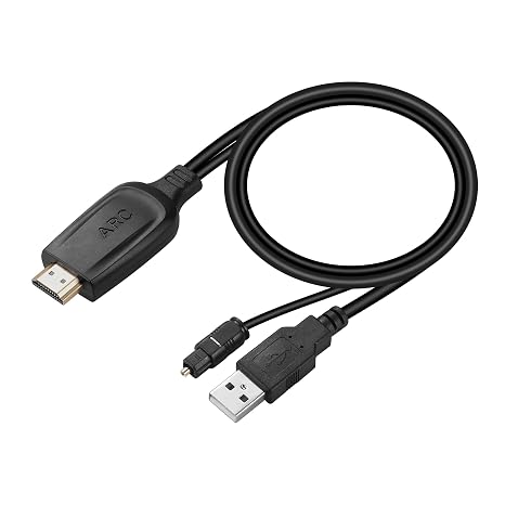 Unstincer 192KHz HDMI ARC to Optical Audio Converter for TV to Soundbar