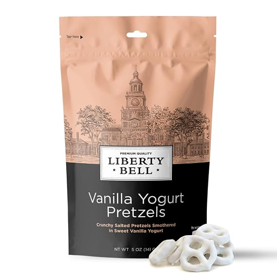 Vanilla Yogurt Covered Pretzels, 5 Oz Bag | Office Snack, Gift Basket Filler