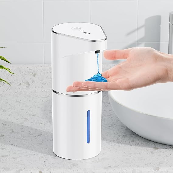 Automatic Liquid Soap Dispenser Touchless,Type-C Rechargeable Smart Hand Soap Dispenser,3-Level Adjustable, 12oz/350mL IPX5 Waterproof Wall Mounted for Bathroom Kitchen Dish Soap