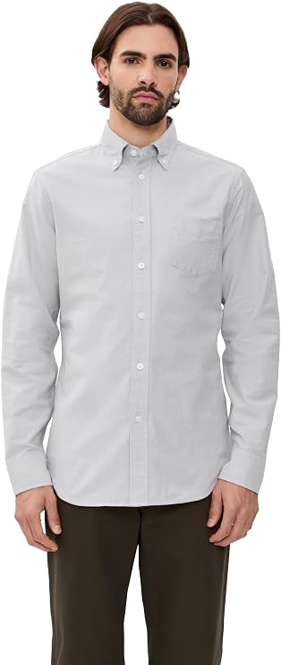 REIGNING CHAMP Men's Cotton Oxford Windsor Standard Shirt