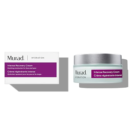 Murad Intense Recovery Cream - Hydration Deeply Moisturizes Severely Dry and Stressed Skin - For Face and Eyes, 1.7 Fl Oz